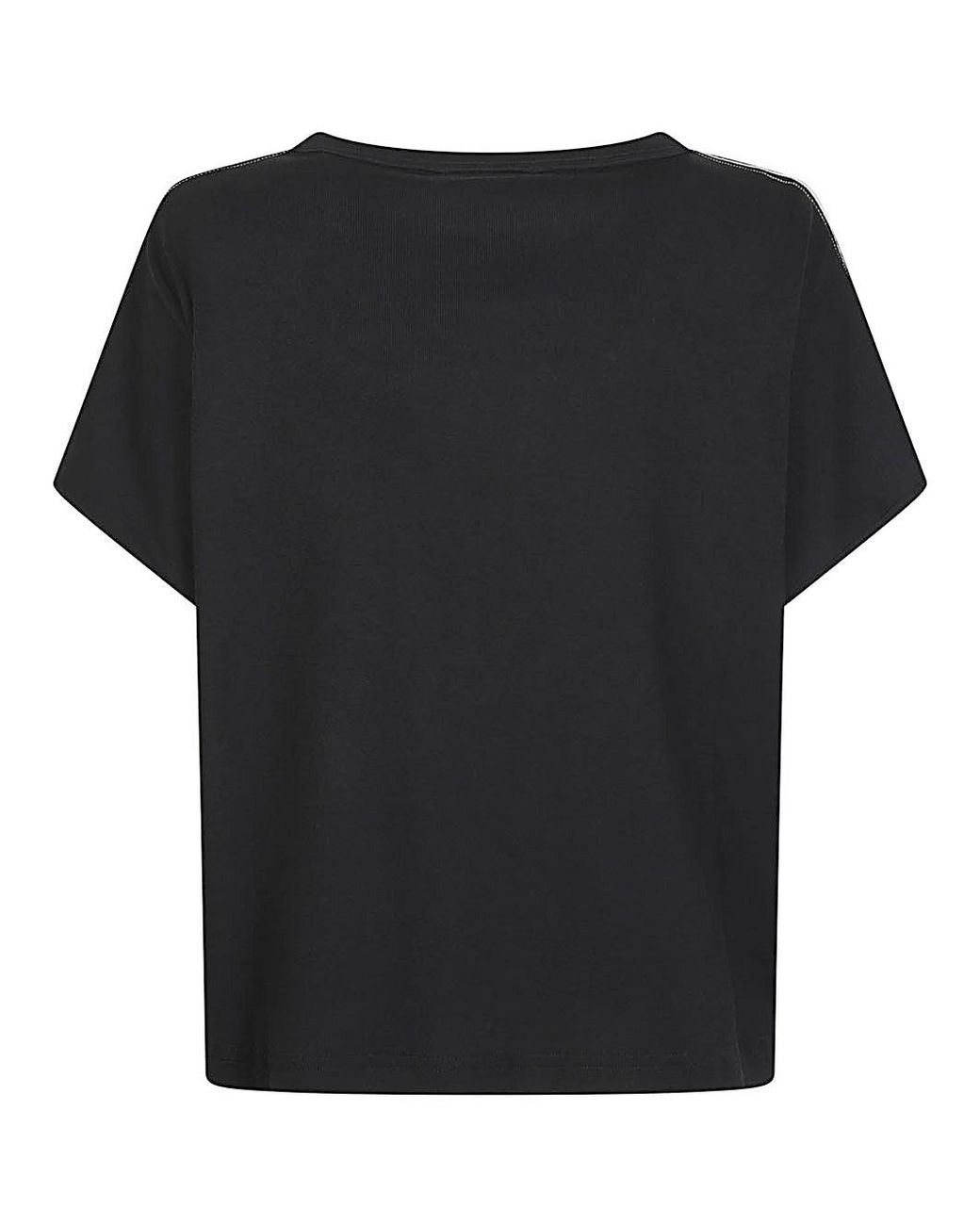 Fabiana Filippi Black Round Neck T-Shirt