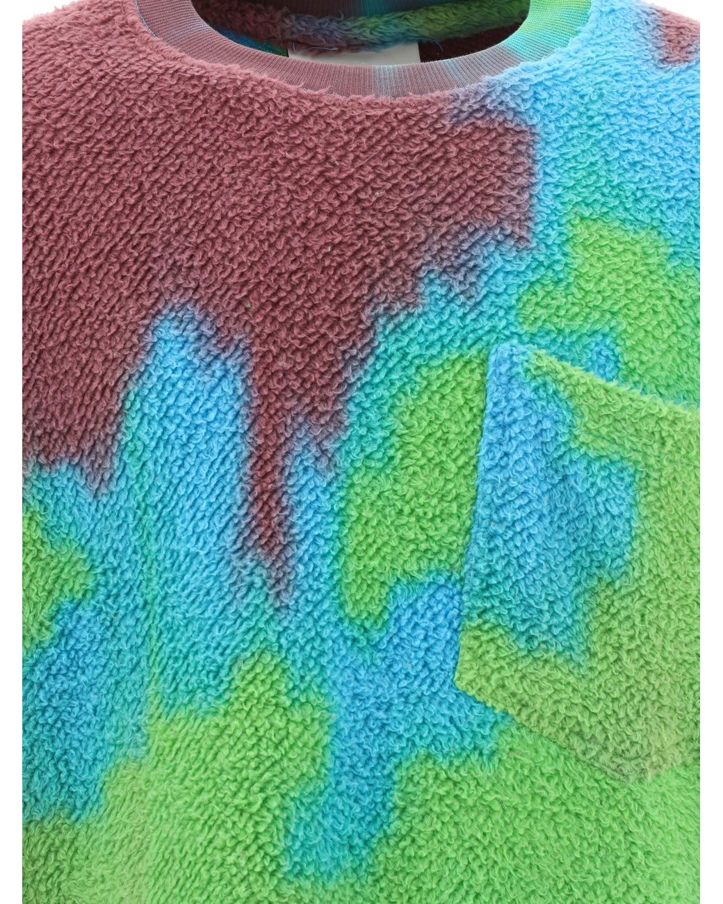 Song For The Mute Blue Raw Sweater for men