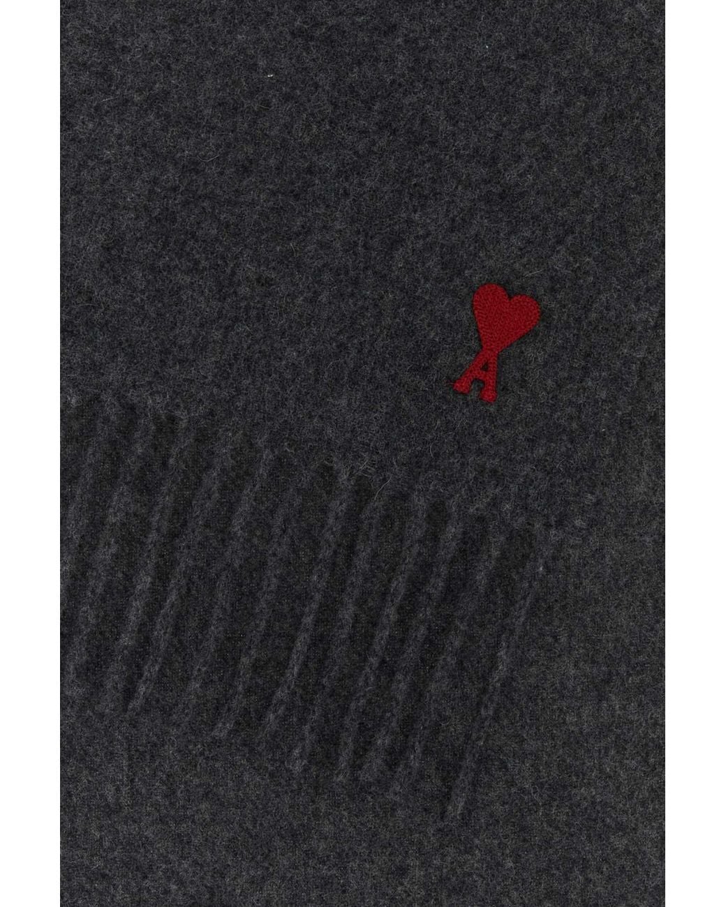 AMI Black Red Adc Scarf