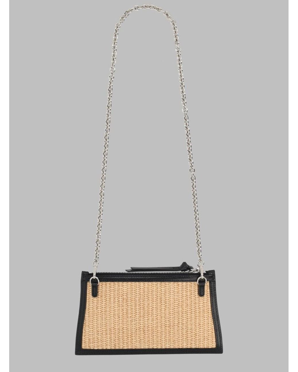 Vivienne Westwood Natural Clutch Bag Flat Small Woven Cotton Polyamide