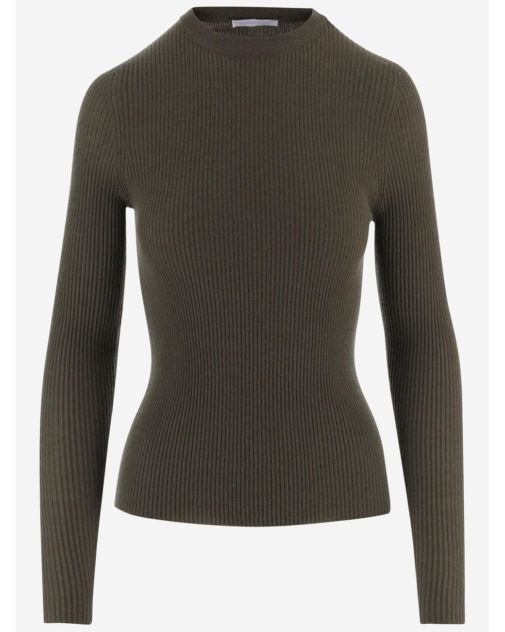 Oliver Lattughi Green Cashmere Sweater