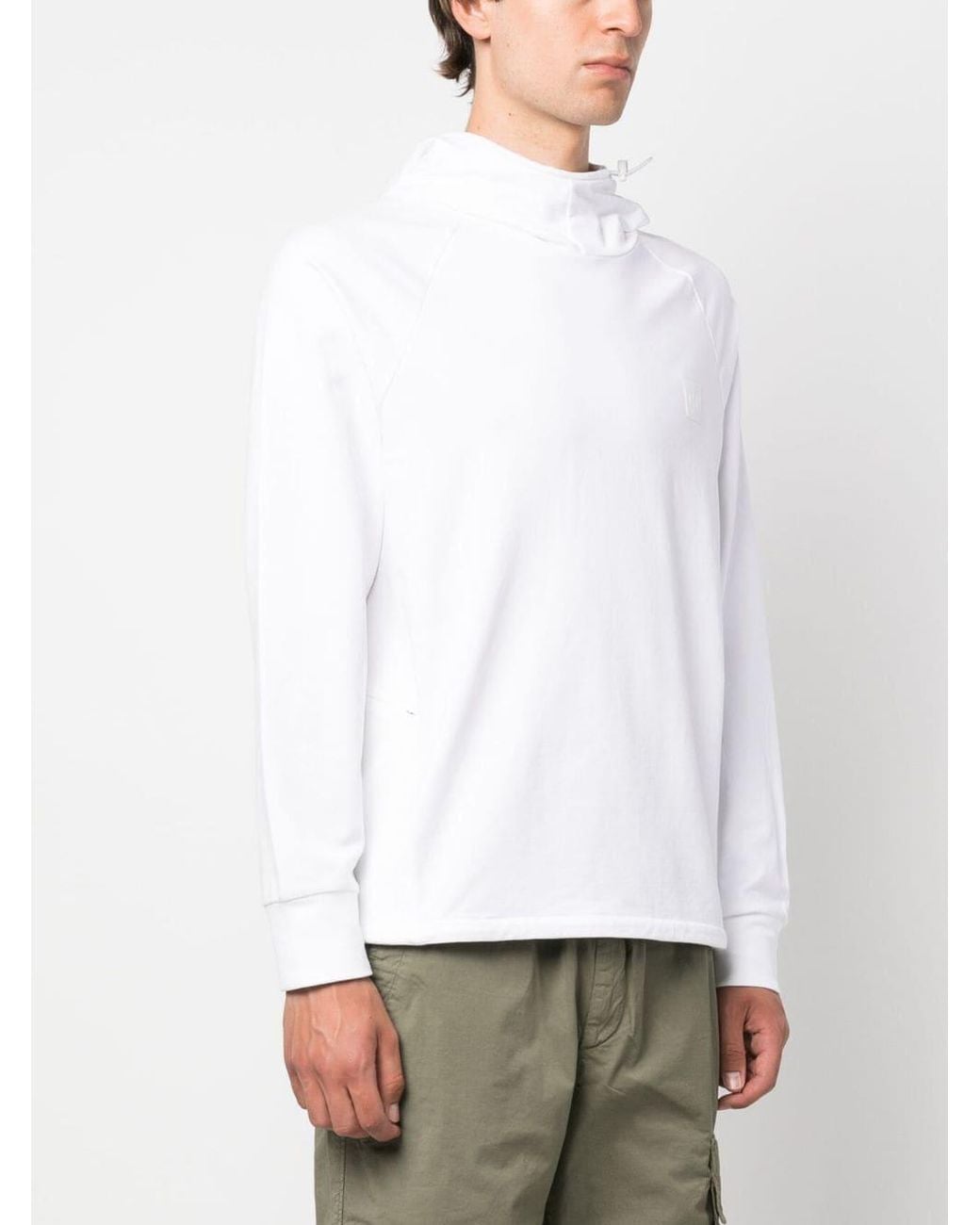 C P Company Blue Mixed Hoodie for men