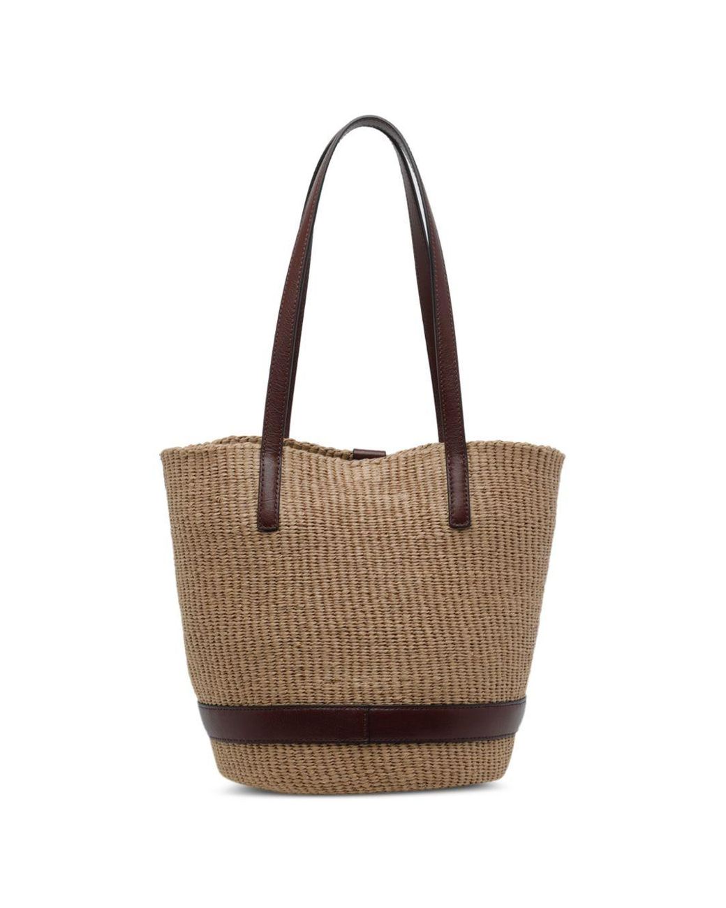 Chloé Brown Charms Rafia Basket Bag