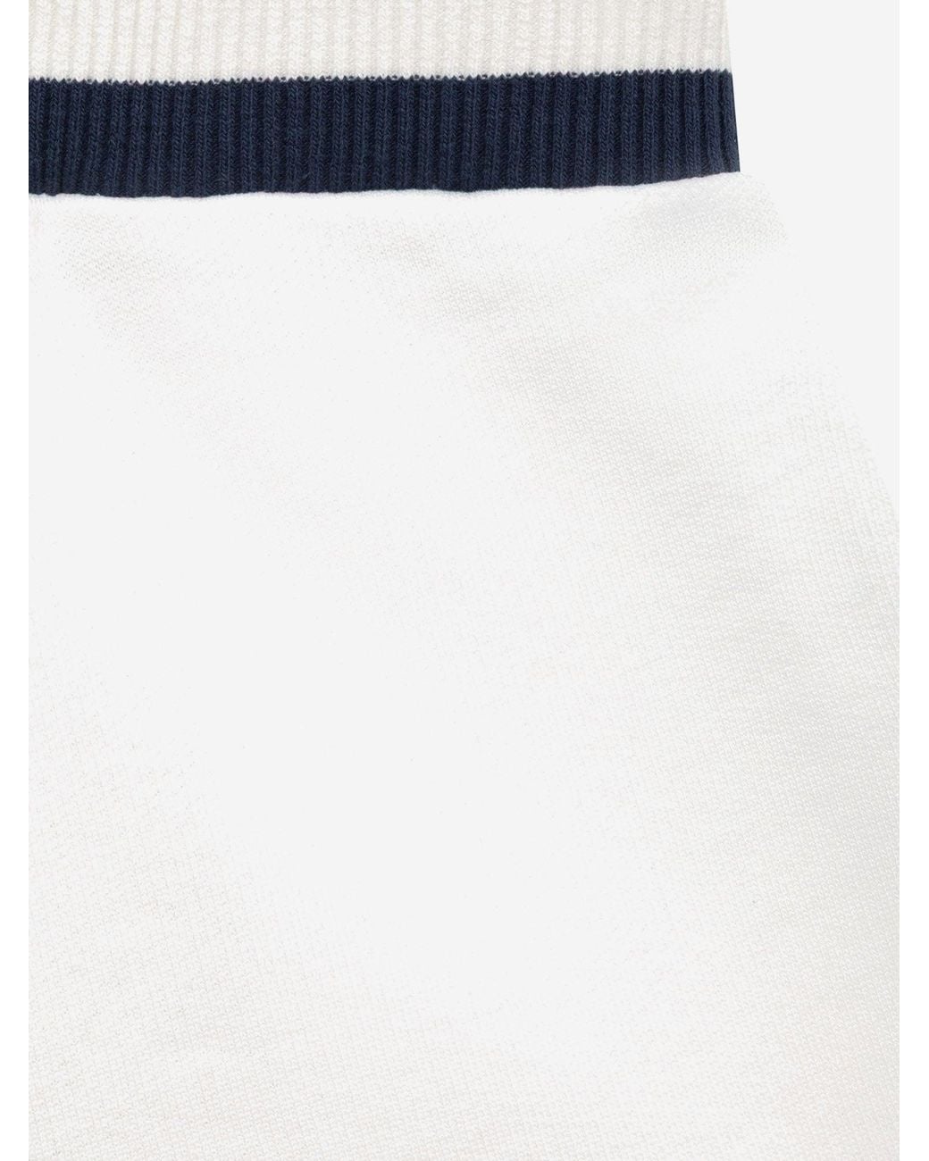 Autry White Cotton Shorts With Logo