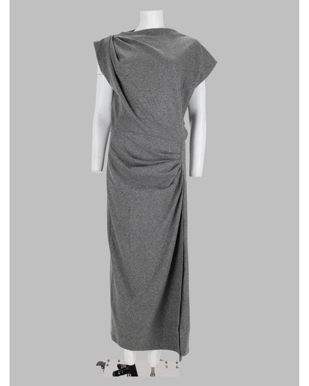 Isabel Marant Gray Modern Mini Dress With Statement Draping
