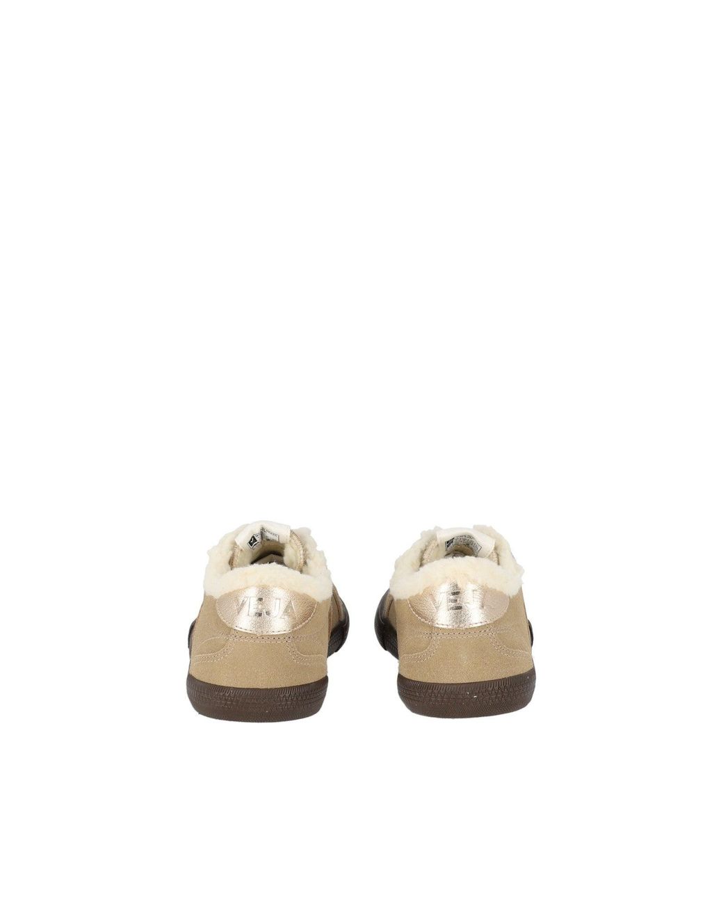 Veja White Volley Winter Dune Suede Plush-Lined Sneakers