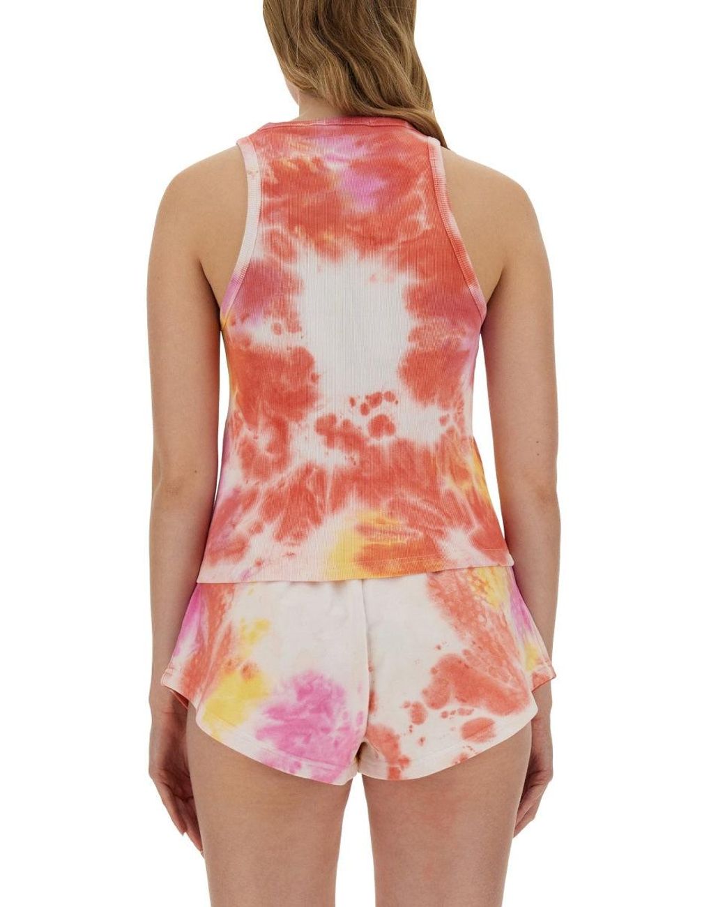 MSGM Red Top Tie Dye