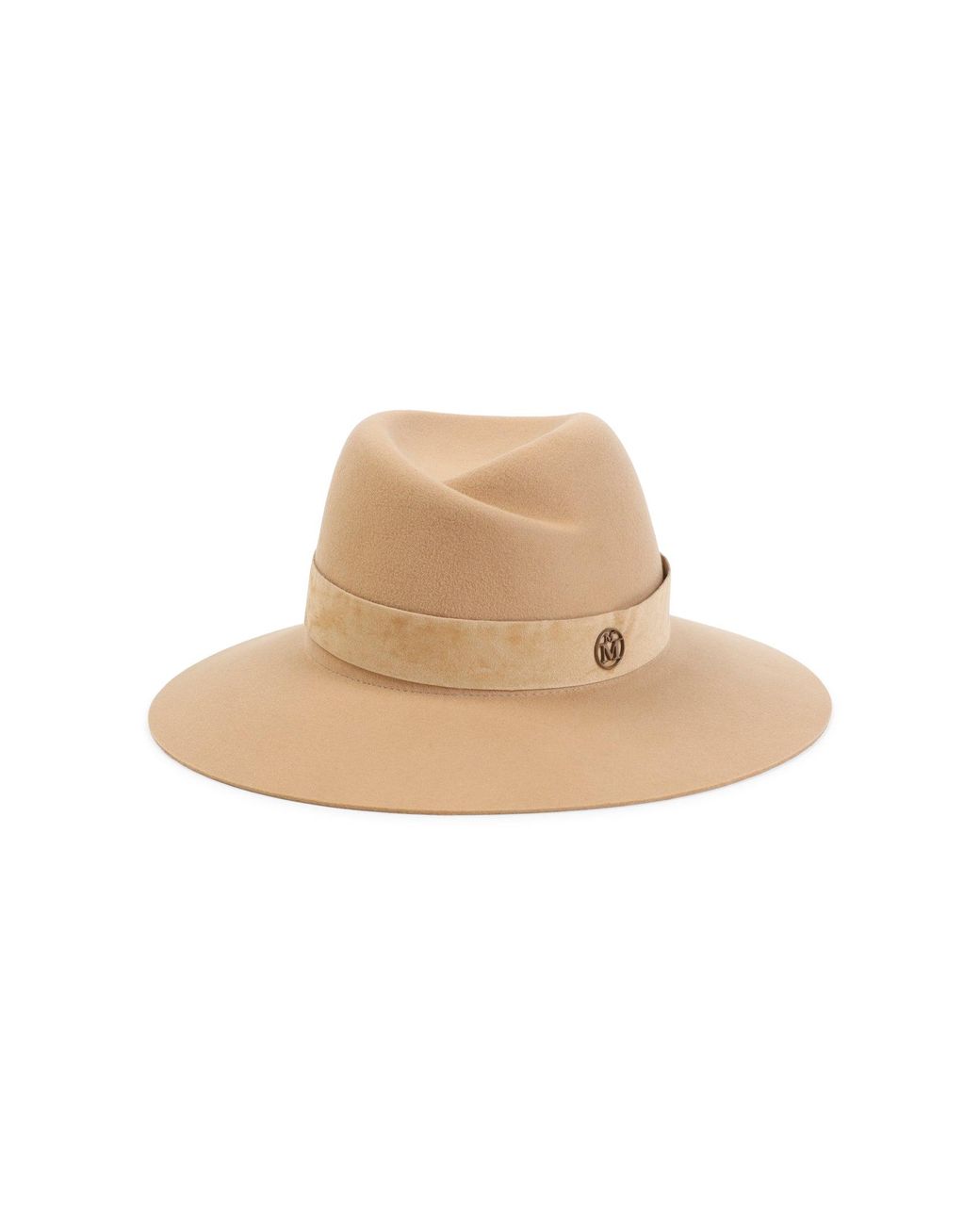 Maison Michel Natural Warm Virginie Suede Hat