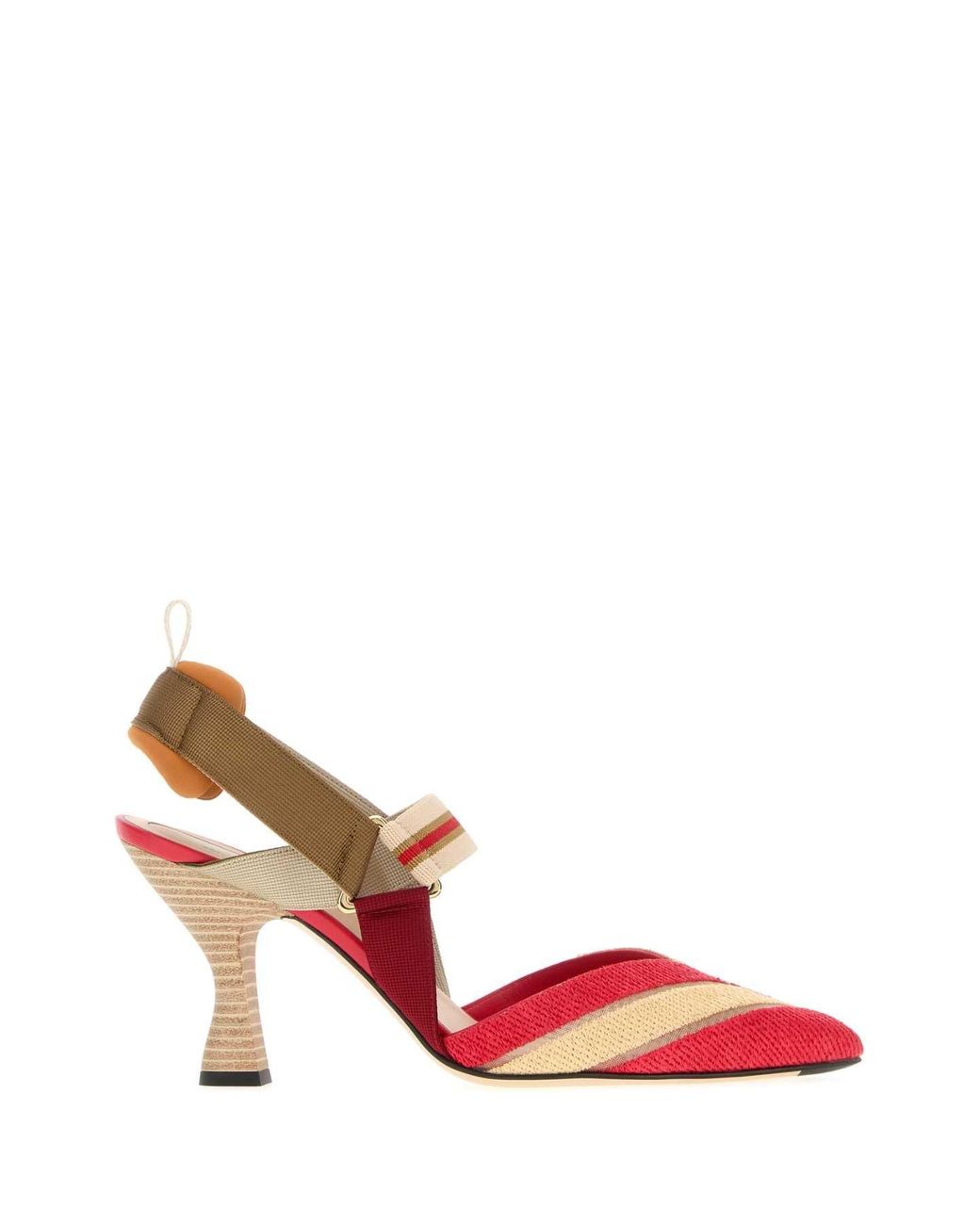 Fendi Pink Slingback Pumps