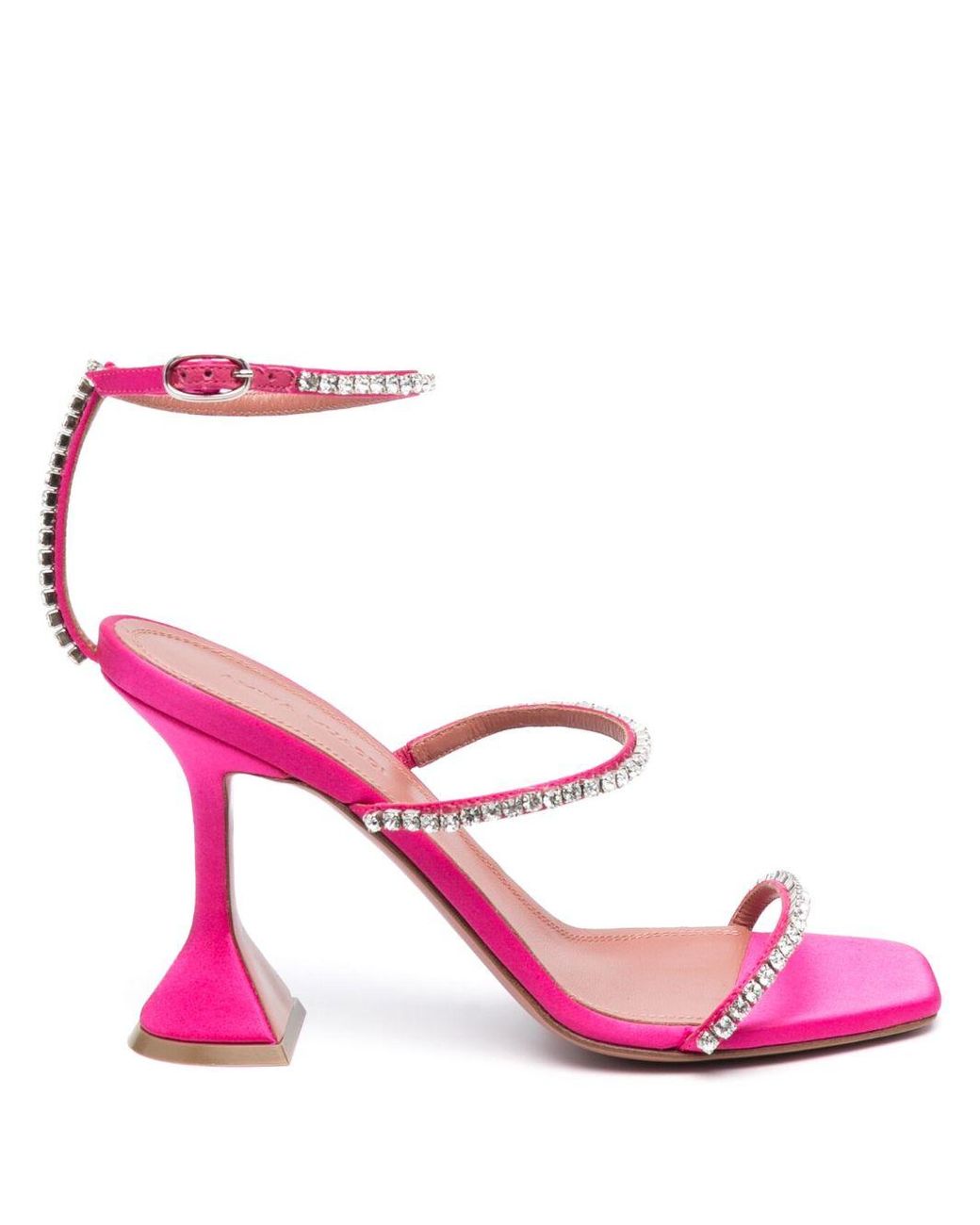 AMINA MUADDI Pink Gilda Heel Sandals