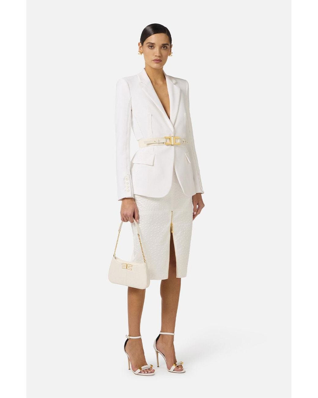 Elisabetta Franchi White Elisabetta Franchi Ivory