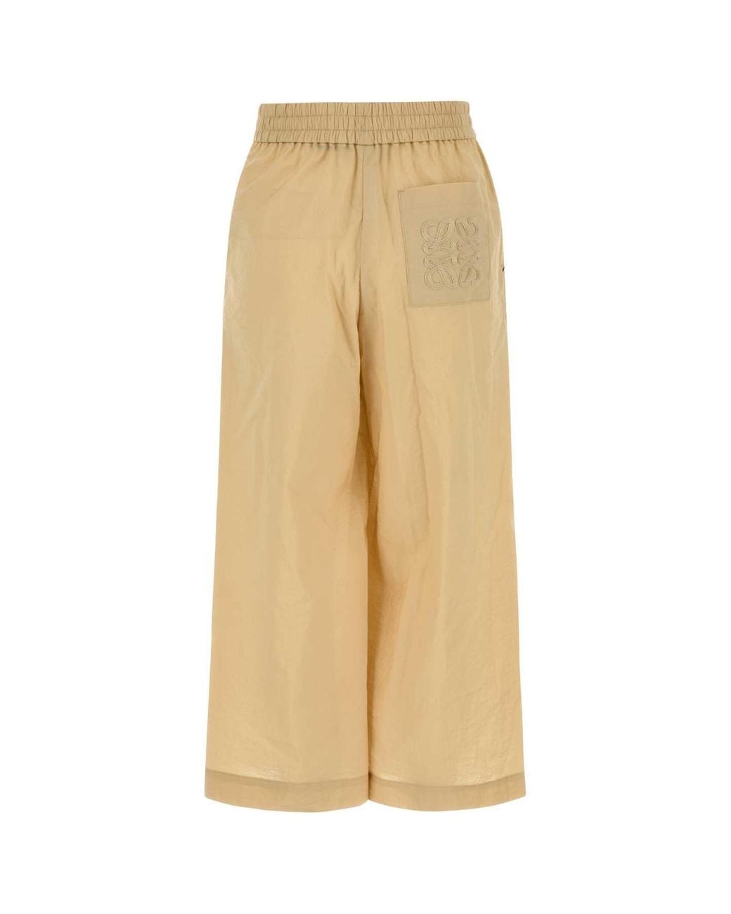 Loewe Natural Cotton Blend Paula S Ibiza Wide-Leg Pant