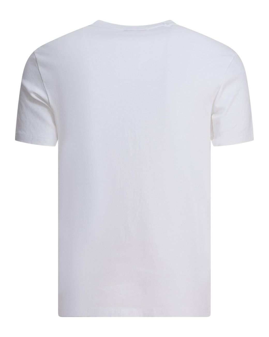 Tom Ford White T-Shirt Crewneck Cotton Stretch Jersey for men