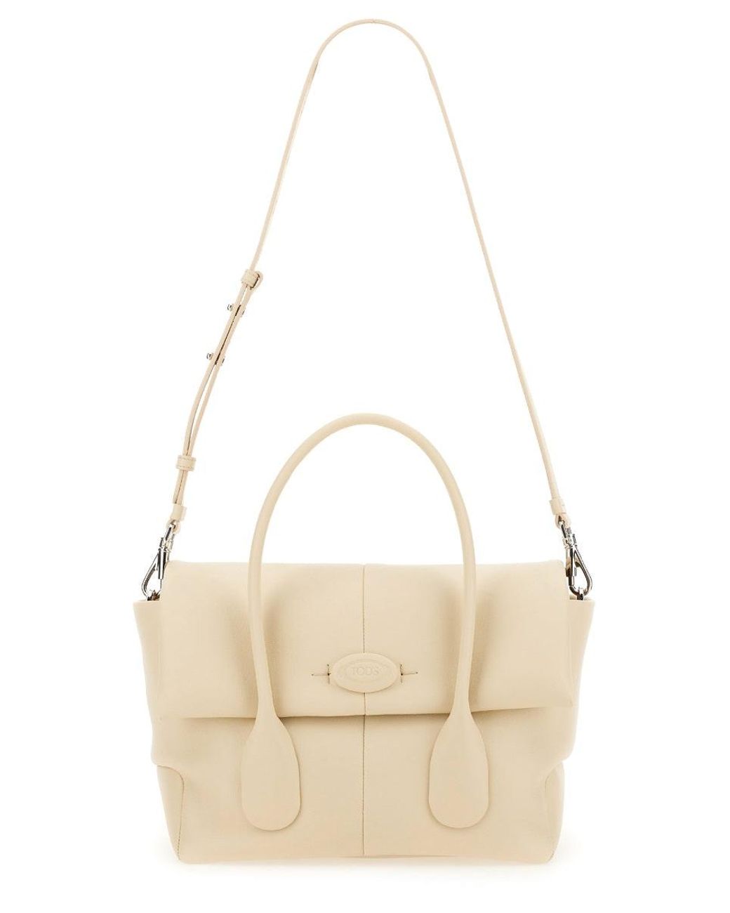 Tod's Natural Reverse Small Di Bag Calfskin Handbags