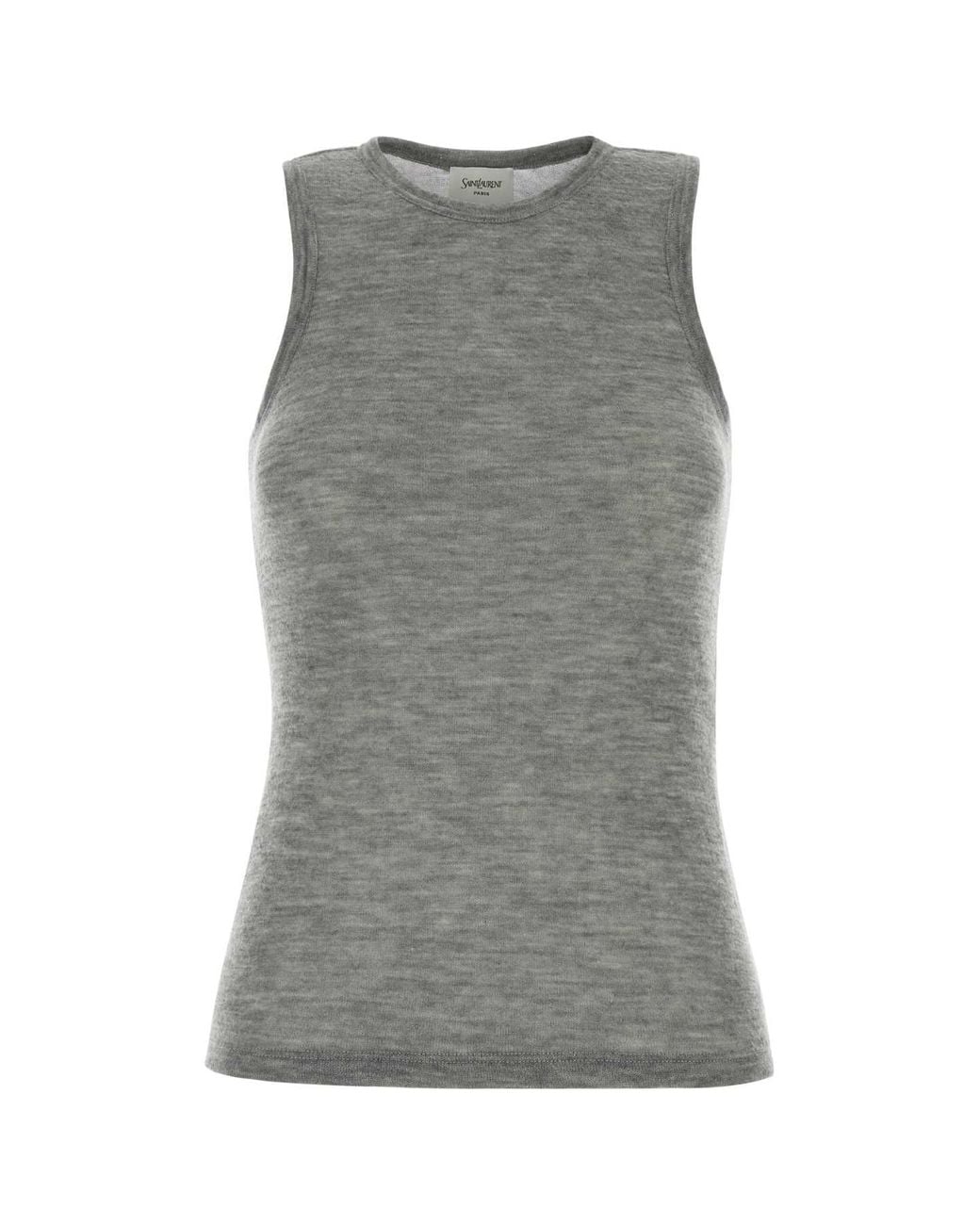 Saint Laurent Gray Cashmere Knitwear