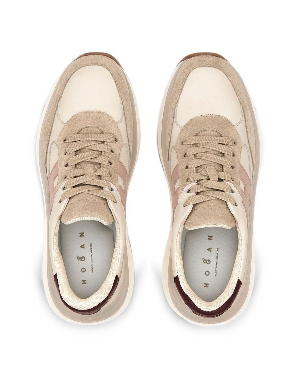Hogan White H714 Leather Sneakers