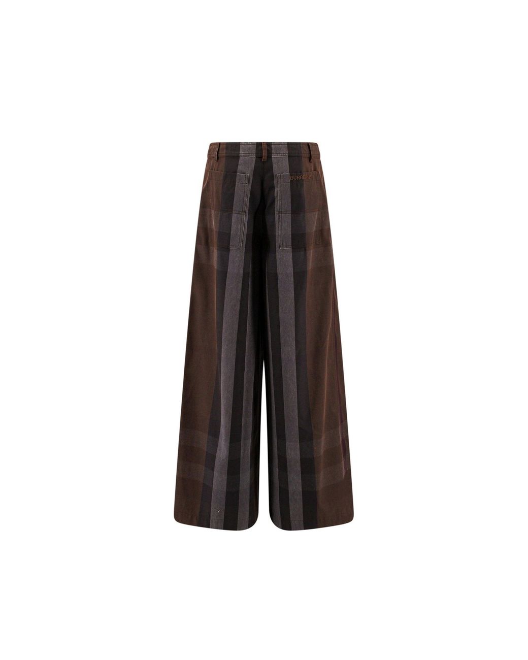 Burberry Brown Wide Trousers