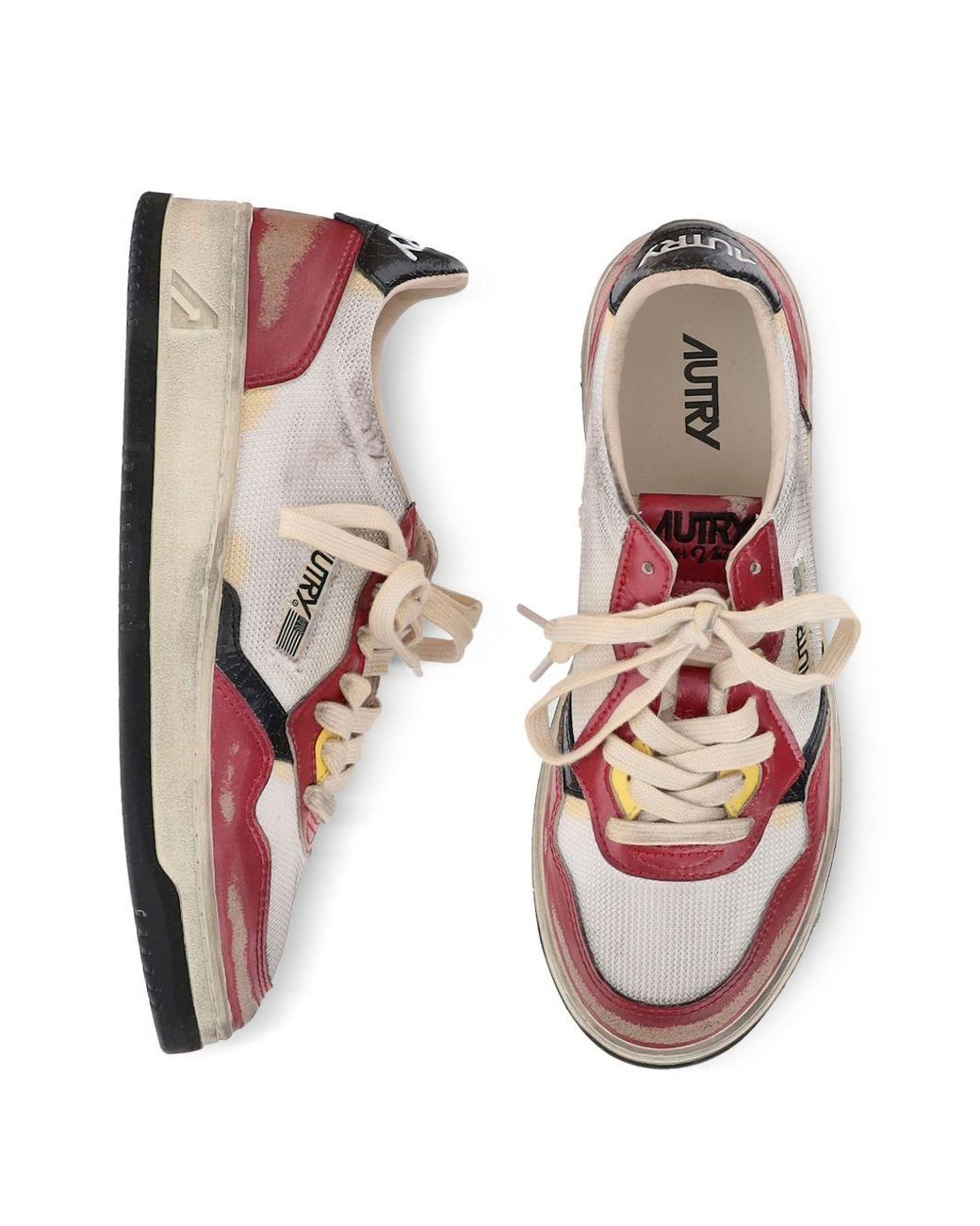 Autry Pink Medalist Super Vintage Sneakers