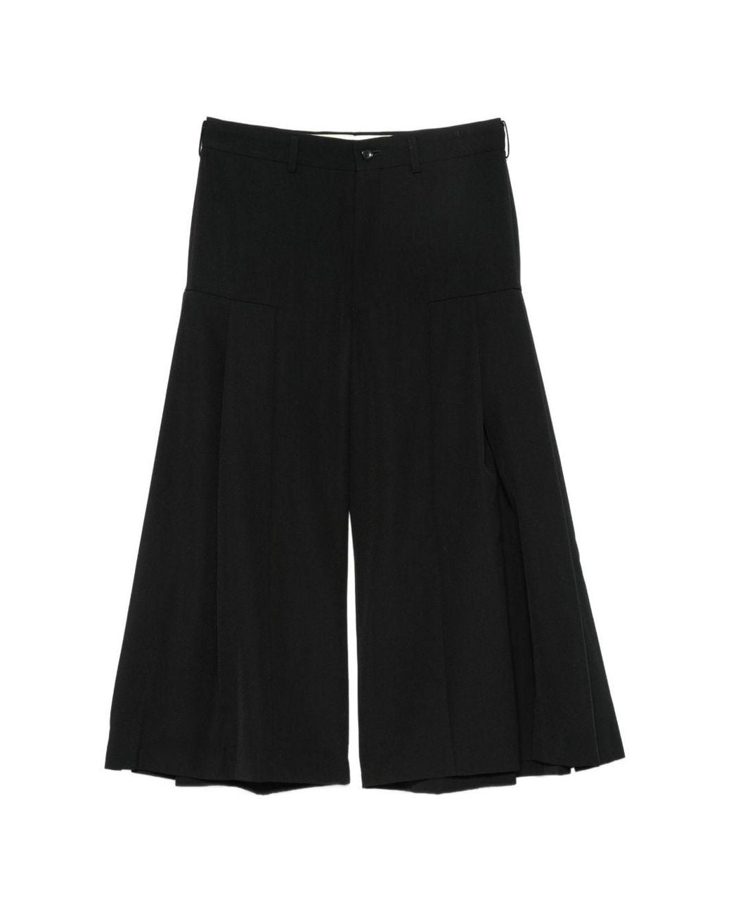 Comme des Garçons Black Wool Wide Leg Trousers