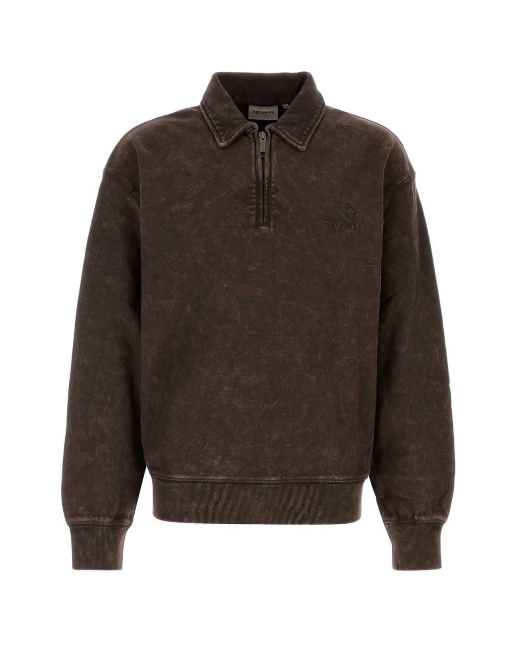 Carhartt Brown Carpenter Polo Sweatshirt for men