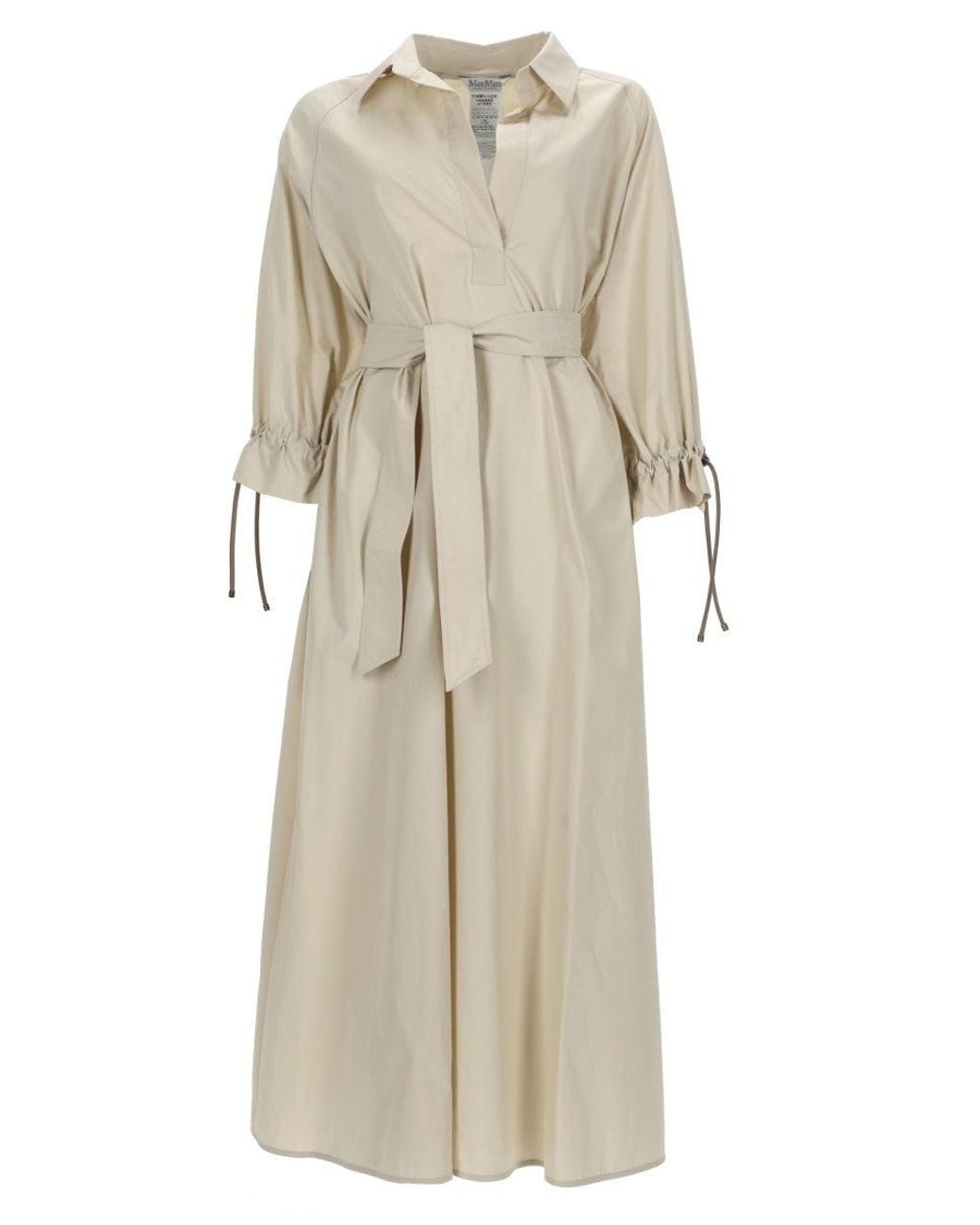 Max Mara Natural Myrtle Dress With Belt