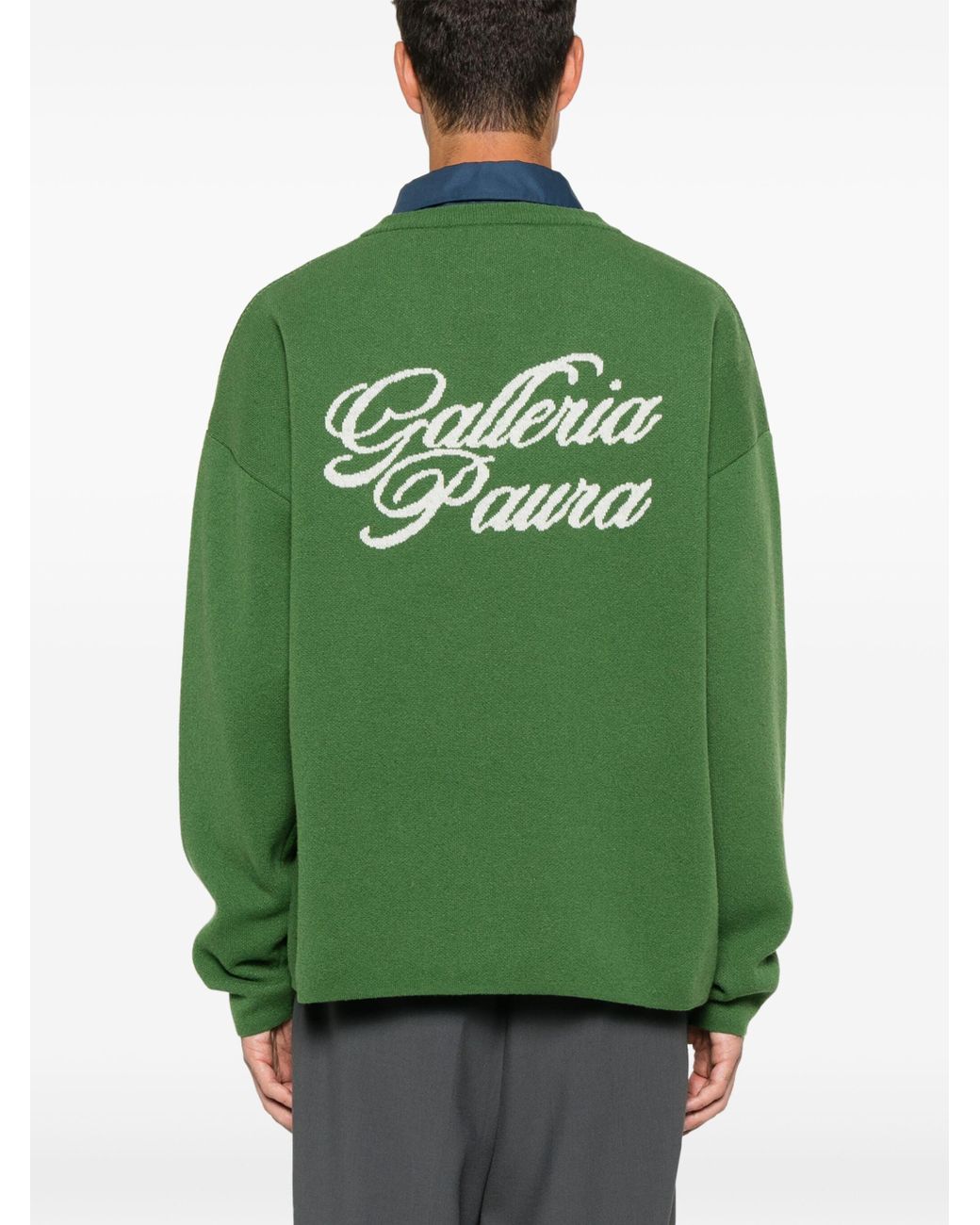 Paura Angst Onelia gegen Neckpullover in Green für Herren