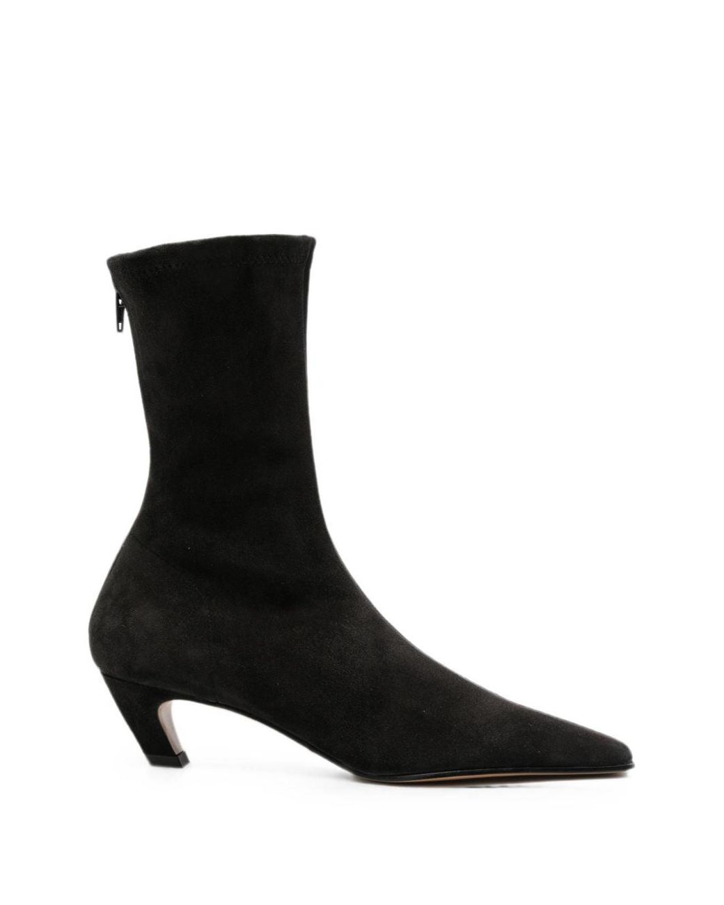 Khaite Black Arizona Ankle Boots