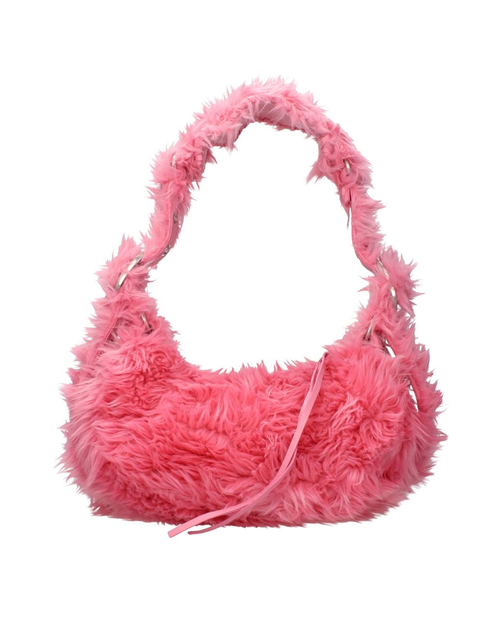 Balenciaga Pink Shoulder Bags Le Cagole Eco Fur