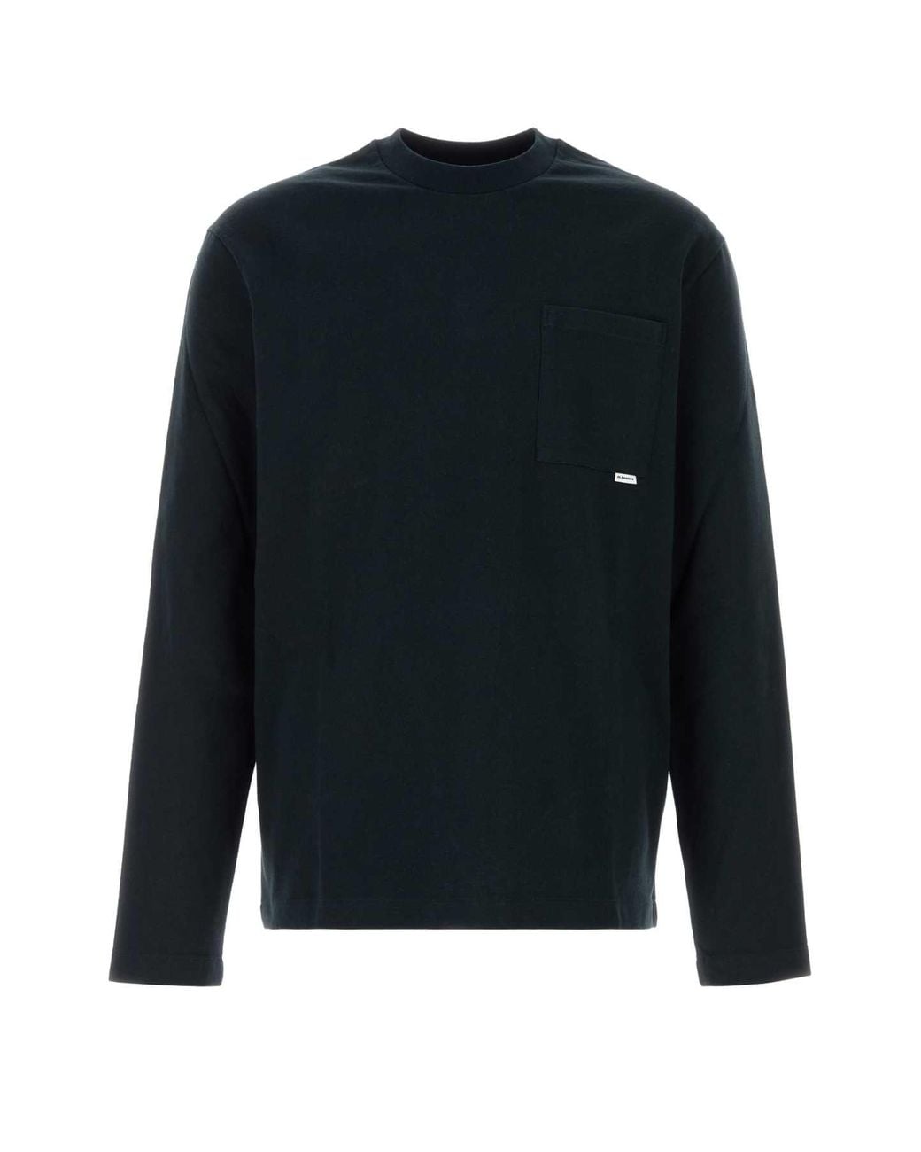 Jil Sander Black Midnight Cotton T Shirt