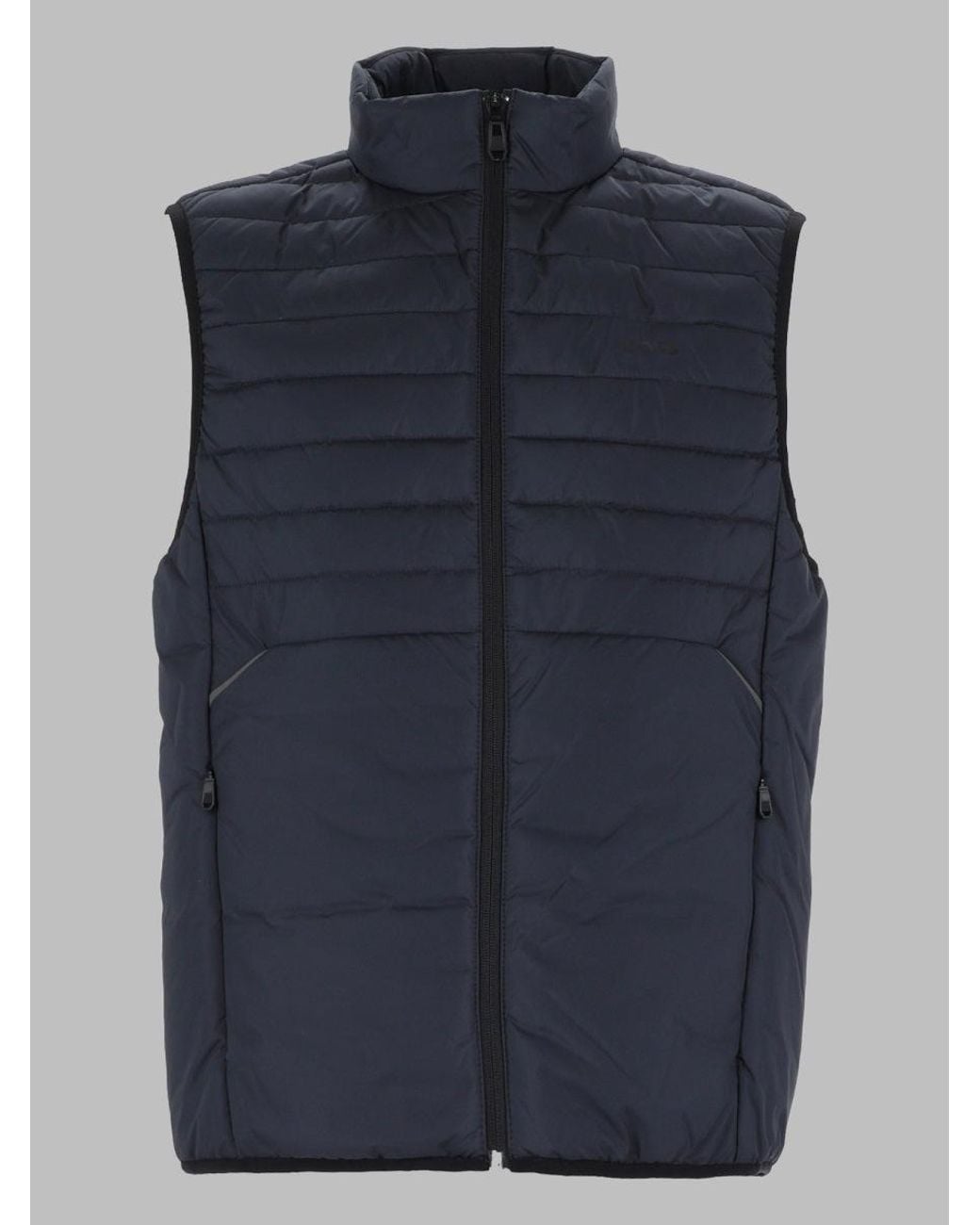 Boss Blue Quilted Puffer Vest