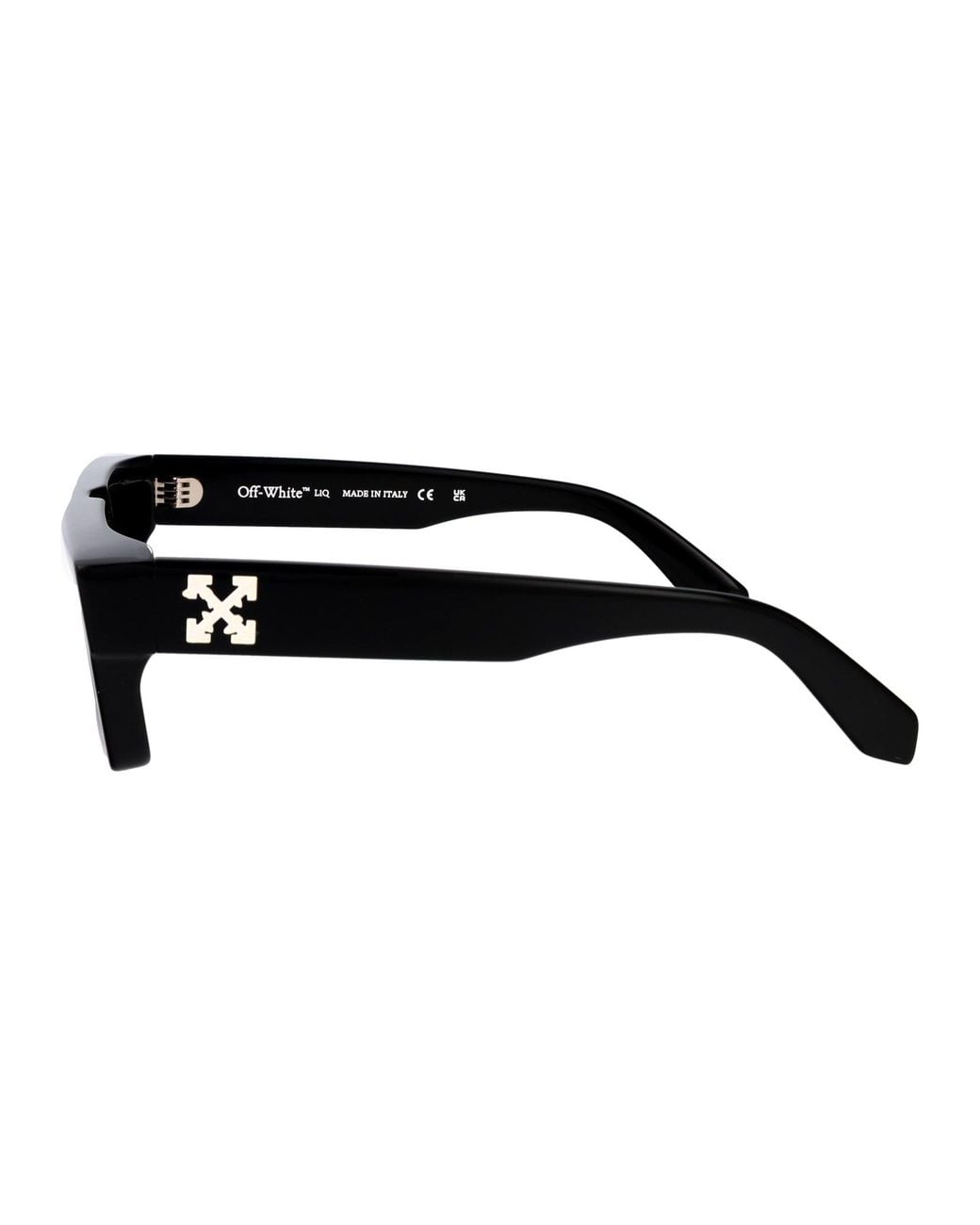Off-White c/o Virgil Abloh Black Shiny Acetate Sunglasses
