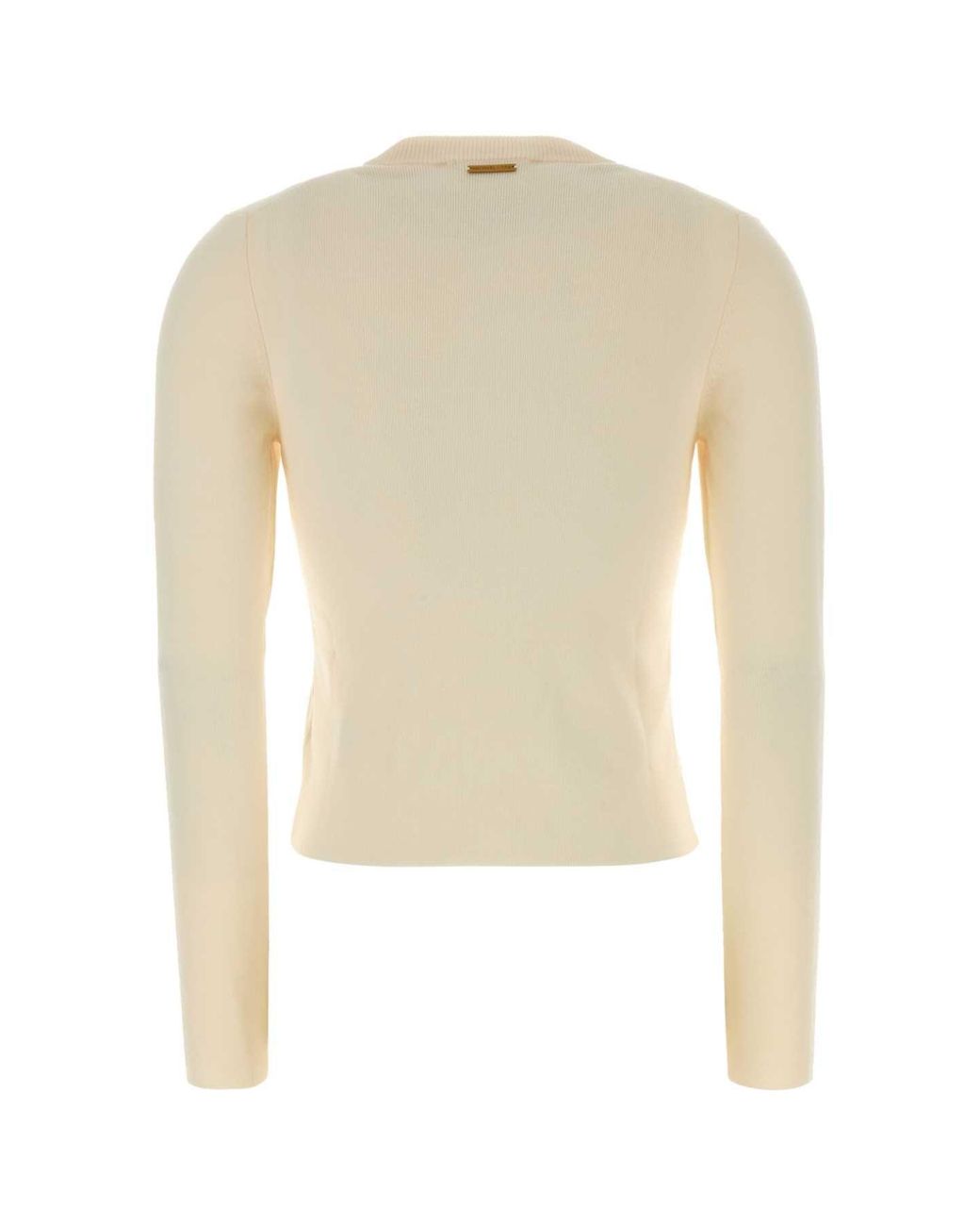 MICHAEL Michael Kors White Wool-Blend Stretch Cardigan