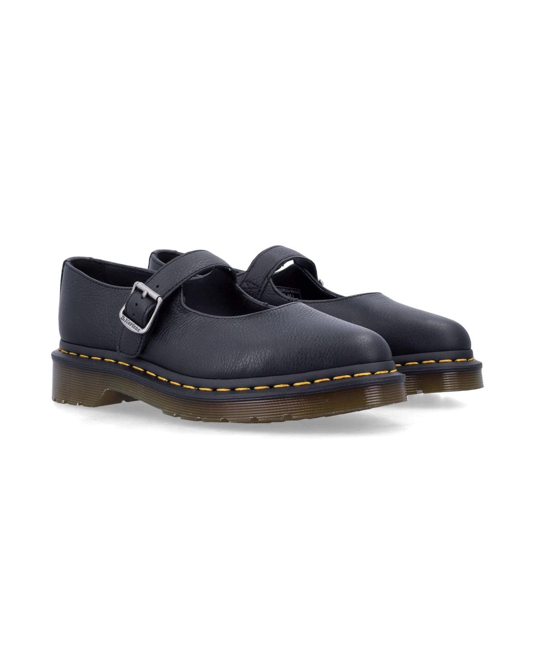 Dr. Martens Black Elphie Mj Leather Mary Jane Shoes