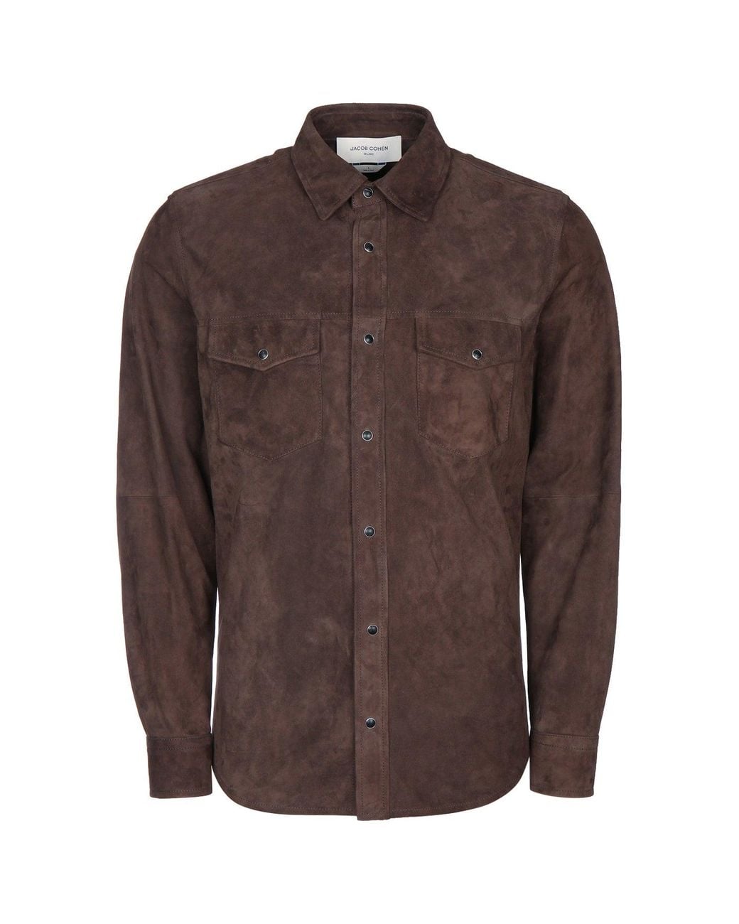 Jacob Cohen Brown Camicia Suede