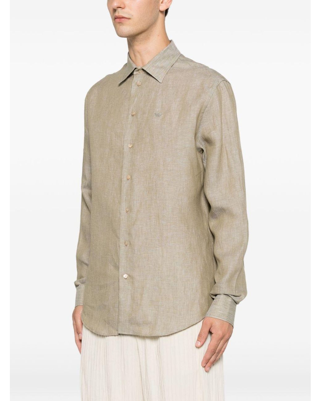Emporio Armani White Cotton Shirt for men
