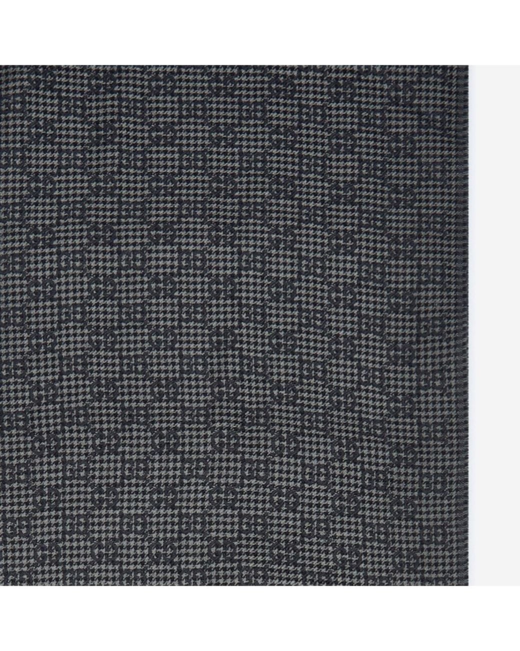 Gucci Gray Gg Wool And Silk Shawl