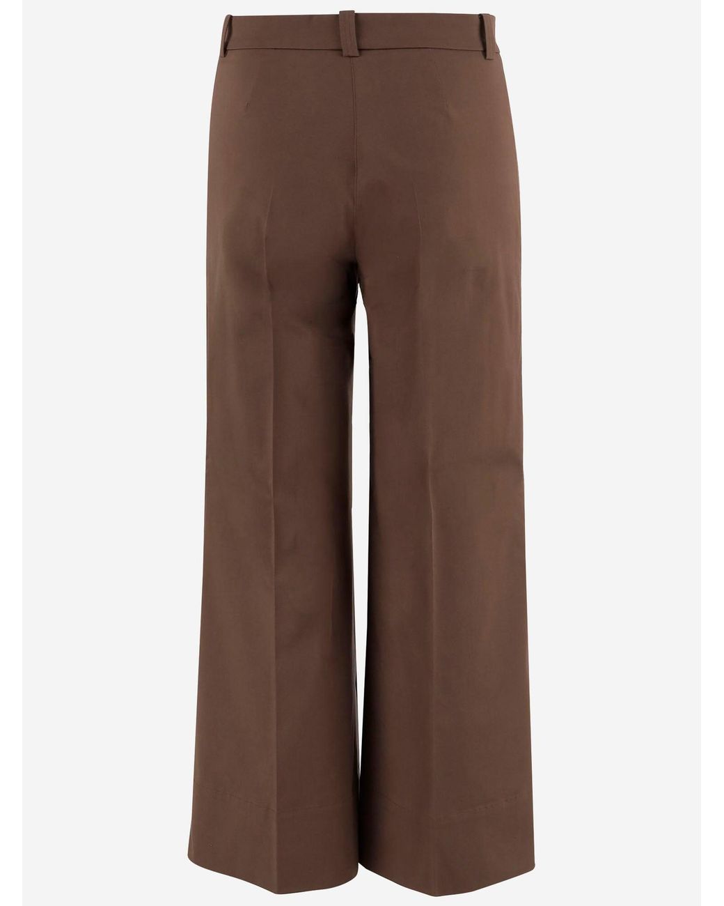 QL2 Donna Brown Stretch Cotton Pants