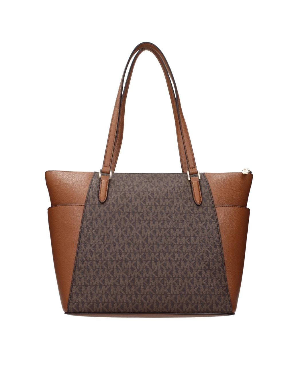 Michael Kors Brown Shoulder Bags Charlotte /Burned Leather