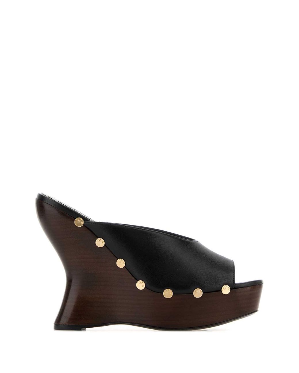 Magda Butrym Black Nappa Leather Wedges
