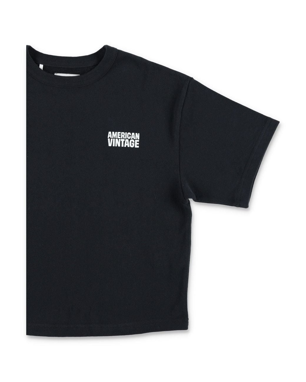 American Vintage Blue Girls Logo Boxy T-Shirt