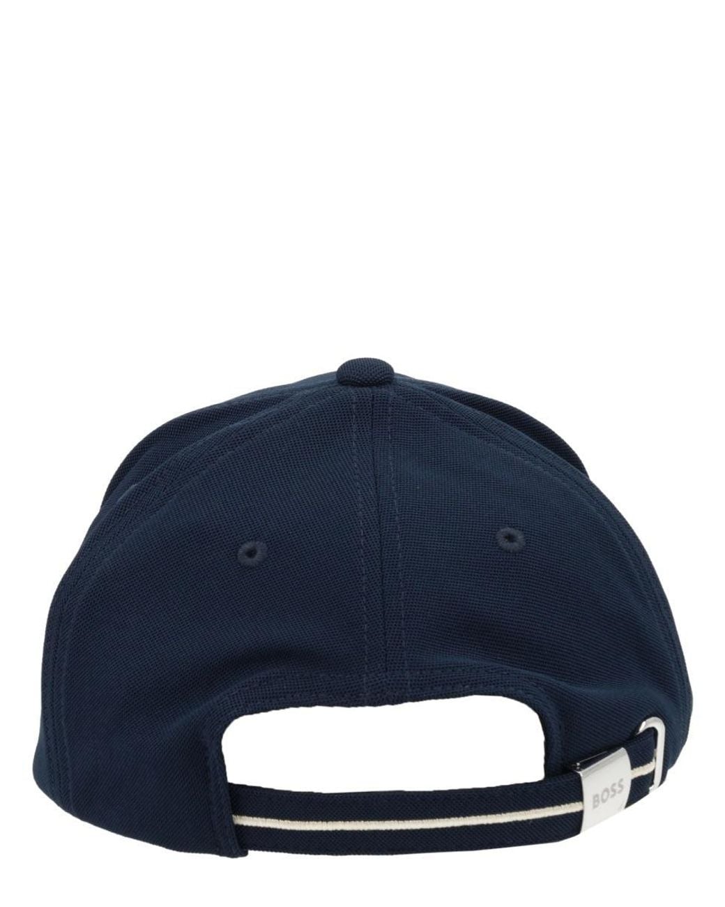 Boss Blue Polyester Hat for men