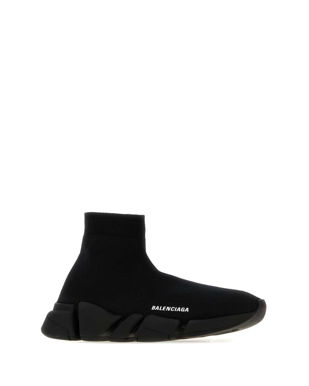Balenciaga Black Speed 2.0 Stretch-Knit Sock Trainers With Logo