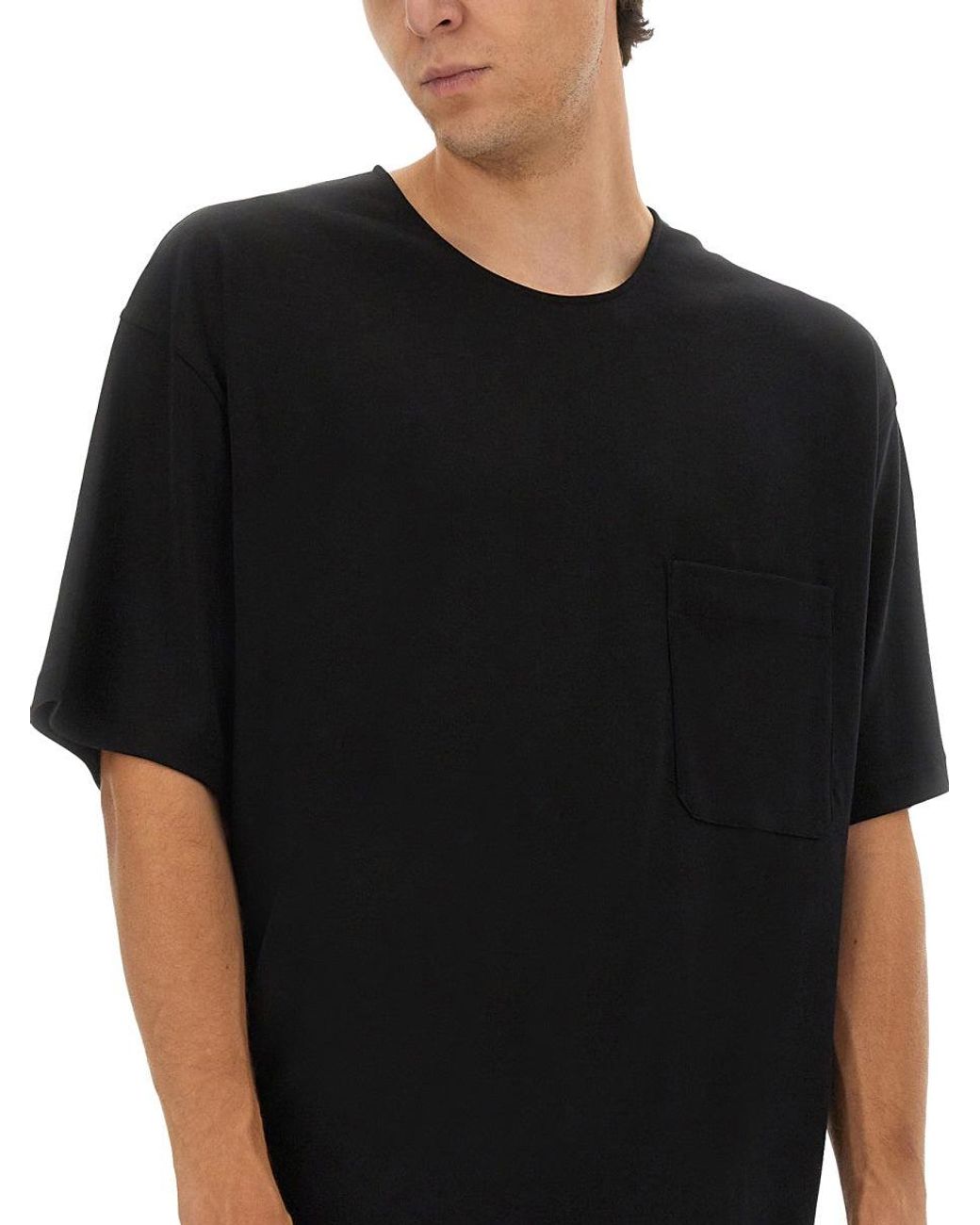 Lemaire Black Relaxed Fit T Shirt