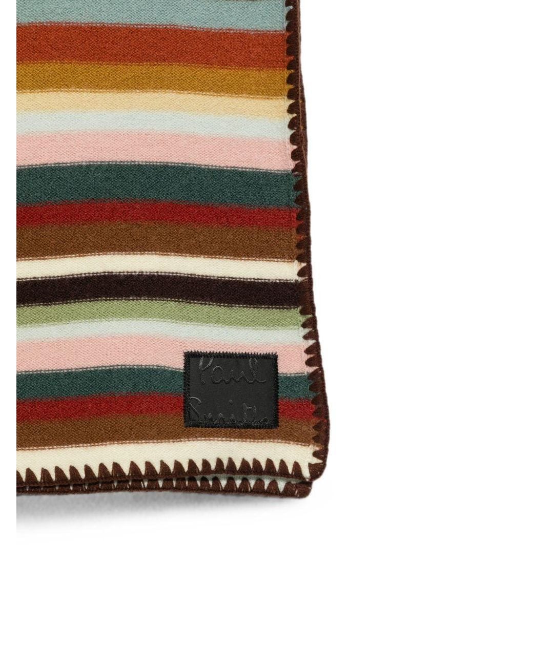 Paul Smith White Wool Scarf
