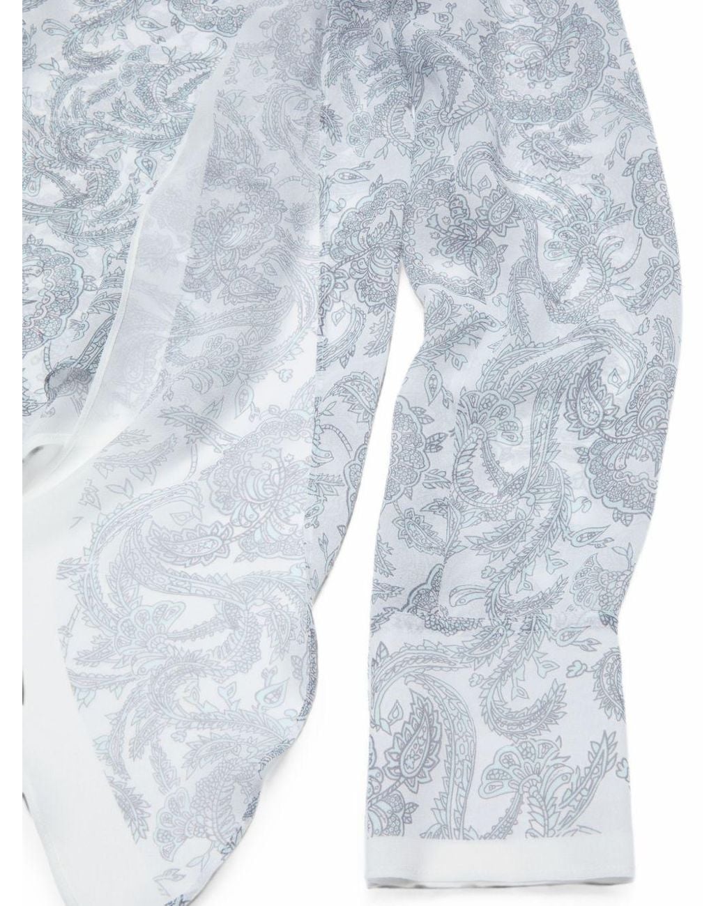 Acne Blouse Met Paisley-Print in het Blue