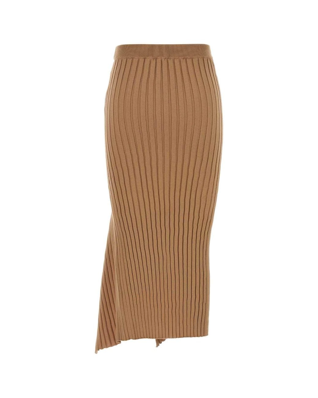 Stella McCartney Brown Camel Cotton Skirt