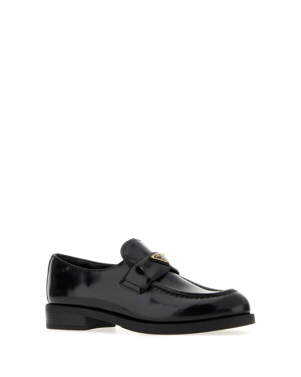 Prada Black Leather Loafers