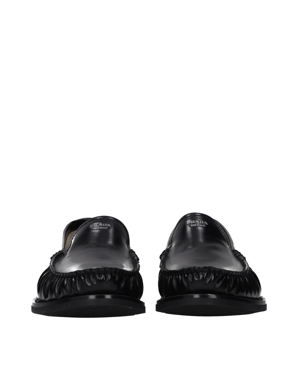Prada Black Leather Loafers