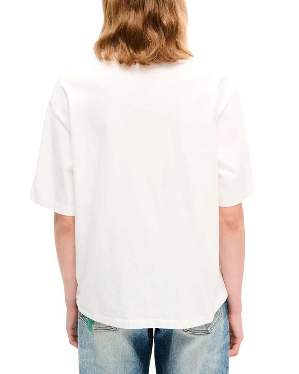 KENZO White Sounds' Embroidered Oversized Cotton T-Shirt