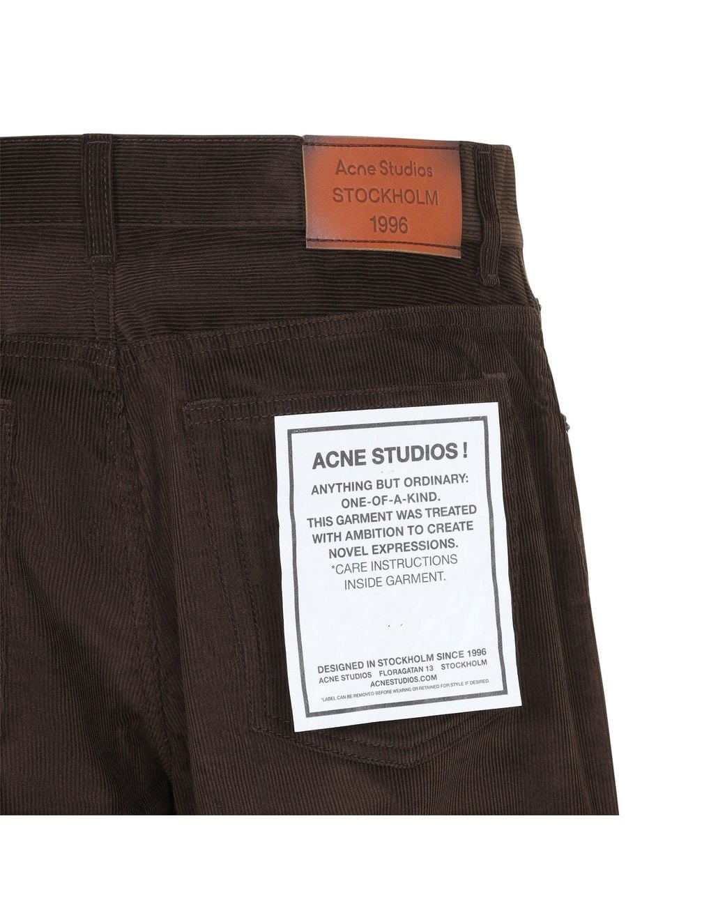 Pants Acne de color Black